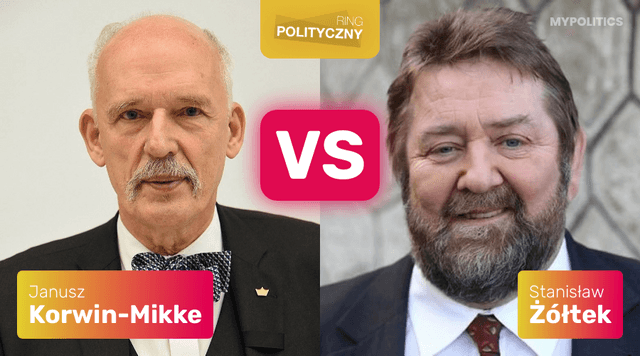 KORWIN-MIKKE [Konf.] VS ŻÓŁTEK [KNP]